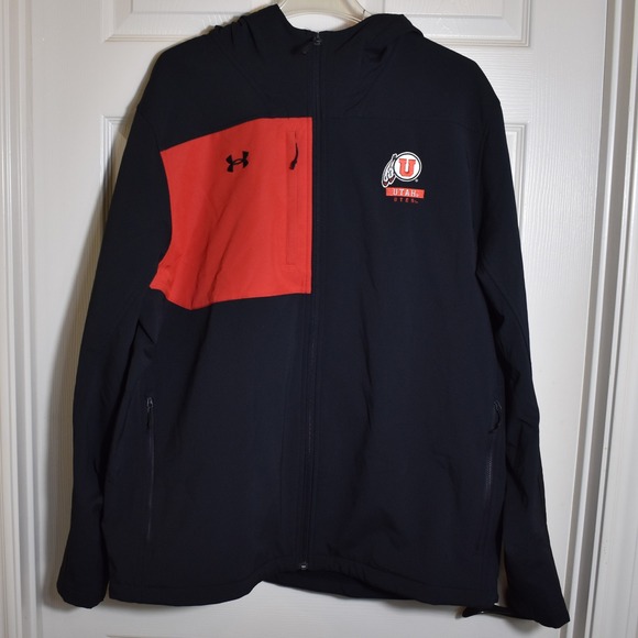 Under Armour Other - Under Armour Shell Gameday Utah Utes Jacket Size XXL Black/Red 6005441-004 NEW